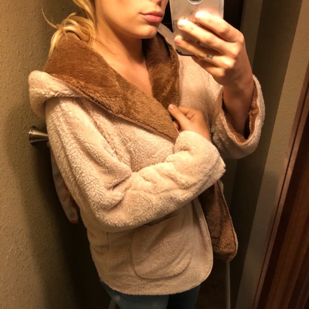 Fuzzy Teddy Bear Jacket - image 1